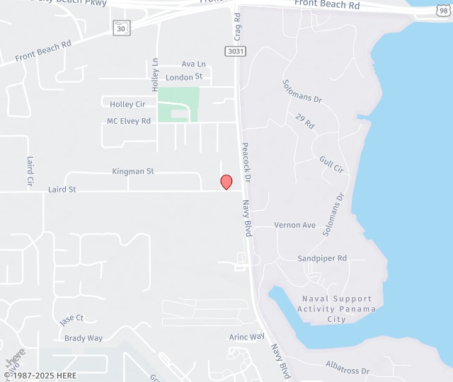 Location Map: 7104 Laird Street Panama City Beach, FL 32408